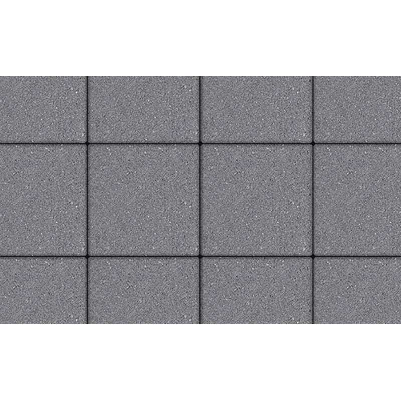 Плитка тротуарная Выбор, квадрат, гладкий серый,300х300х60 мм