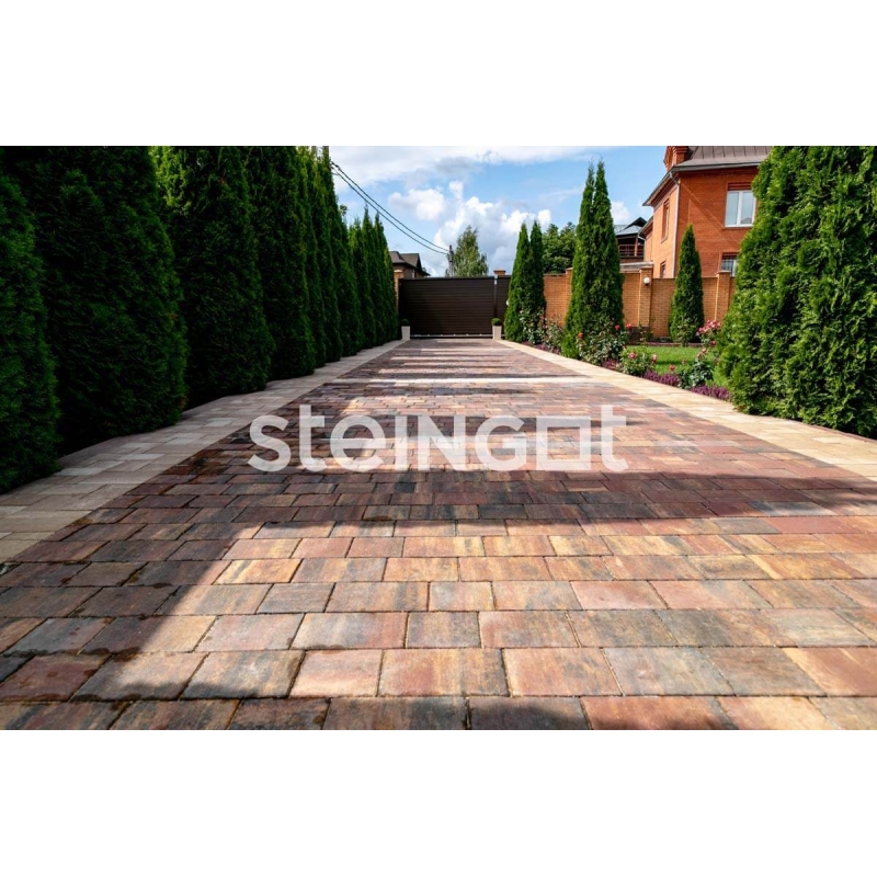 Плитка тротуарная Steingot, новый город, цвет: блэнд, 60 мм
