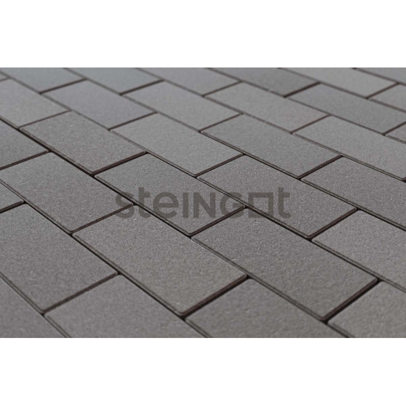 Плитка тротуарная Steingot, прямоугольник, цвет: серый  (полный прокрас), 200х100х80 мм