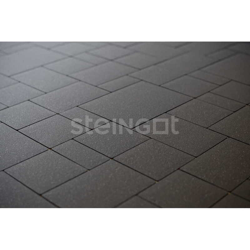 Плитка тротуарная Steingot, бавария, цвет: черная