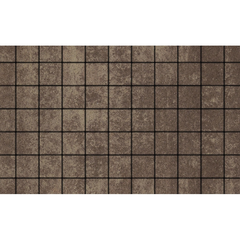 Плитка тротуарная Выбор, квадрат, листопад гранит, хаски,100х100х60 мм