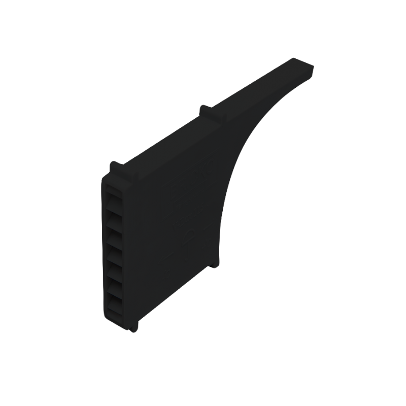 Briko, Вентиляционно-осушающие коробочка V-BOX 115, 60x115x10 мм,  цвет: черный