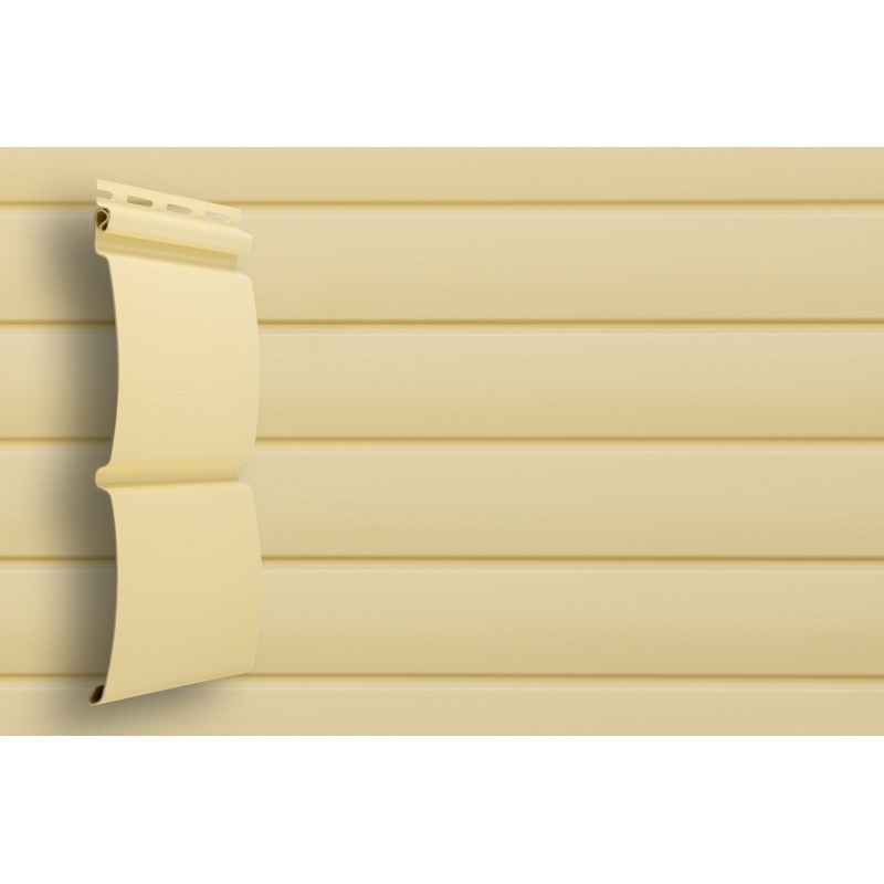 Блок-хаус Grand Line сайдинг виниловый, 3000 мм, цвет: Слоновая кость