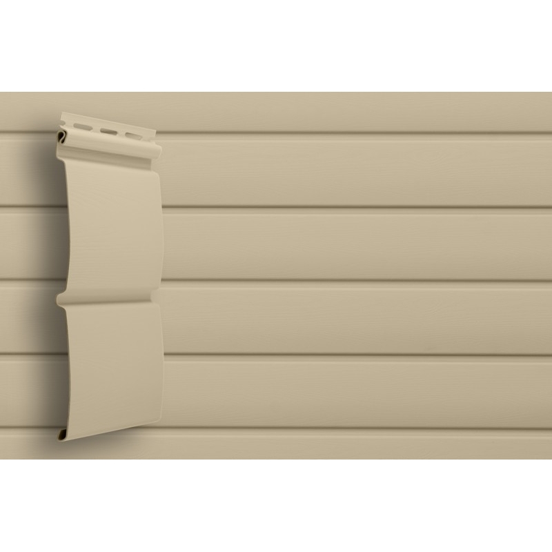 Блок-хаус Grand Line сайдинг виниловый, 3000 мм, цвет: Бежевый