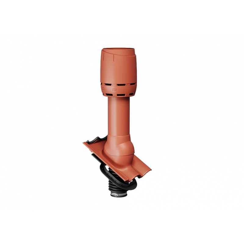 Дефлектор канализационного стояка для волновой черепицы Braas Ø 110/800 мм, цвет: графит