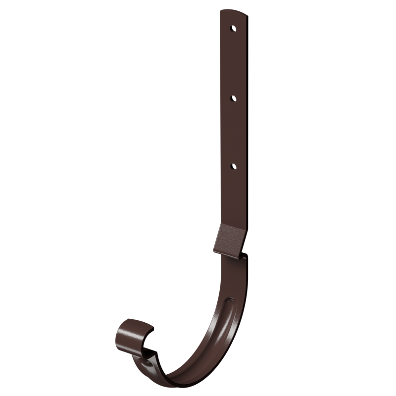 Крюк крепления желоба длинный, Docke Stal Premium, Ø125 мм, цвет: шоколад