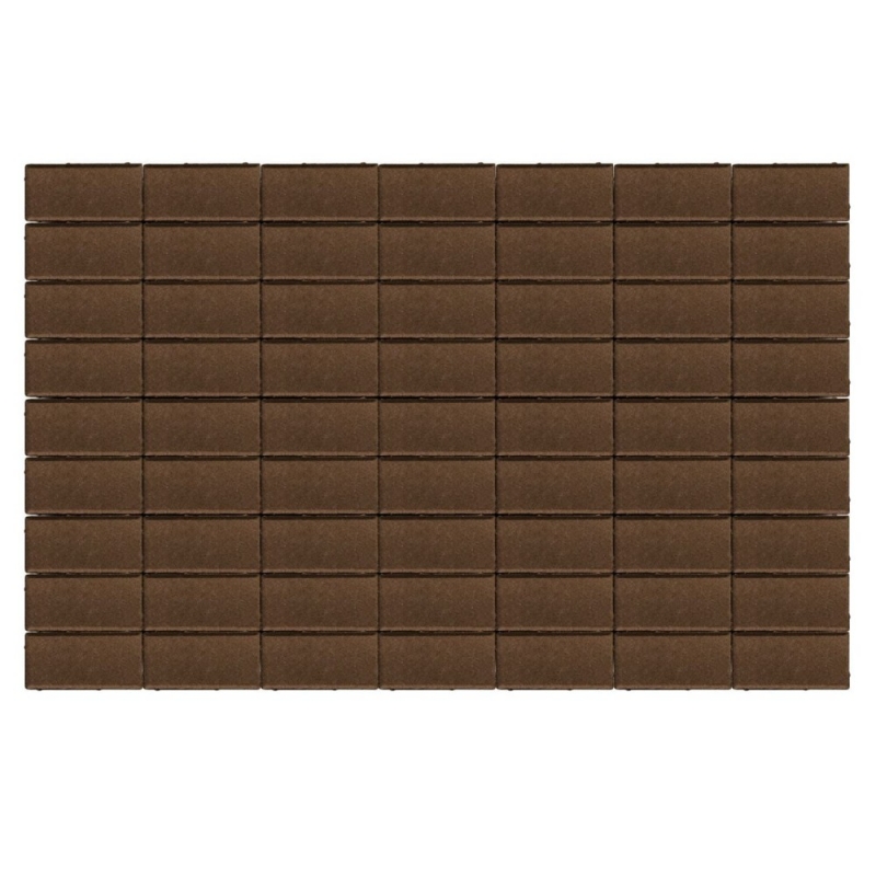 Плитка тротуарная BRAER, прямоугольник, коричневый,200х100х40 мм