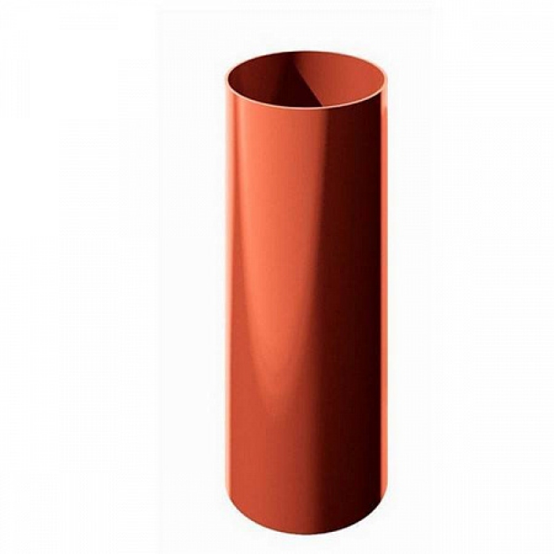 Труба водосточная Verat  Ø125 мм, L=1500 мм, цвет: Красный