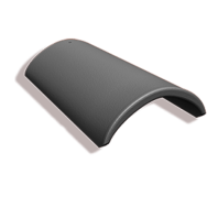 Коньковая цементно-песчаная черепица Kriastak Classic, цвет: графит