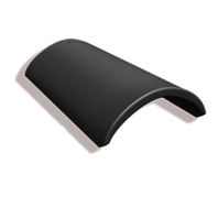 Коньковая цементно-песчаная черепица Kriastak Classic, цвет: чёрный