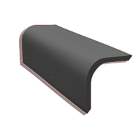 Цементно-песчаная боковая черепица Kriastak Classic цвет: Графит