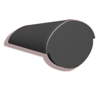 Цементно-песчаная начальная коньковая черепица Kriastak Classic цвет: Графит