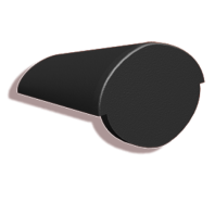 Цементно-песчаная начальная коньковая черепица Kriastak Classic цвет: Чёрный