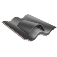 Цементно-песчаная вентиляционная черепица Kriastak Antik цвет: Серый