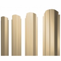 П-образный А фигурный штакетник 0.45 Drap TX RAL 1015