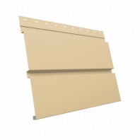 Металлический сайдинг Брус Квадро GL, PE 0.45, цвет: 1014