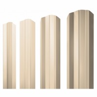 М-образный А фигурный штакетник 0.45 Drap TX RAL 1015