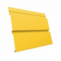 Металлический сайдинг Брус Квадро GL, PE 0.45, цвет: 1018