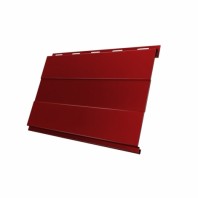 Металлический сайдинг Вертикаль Prof GL 0,45 PE с пленкой, цвет: RAL 3003