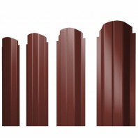 П-образный А фигурный штакетник 0.45 PE RAL 3009