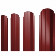 П-образный А фигурный штакетник 0.5 Satin RAL 3011