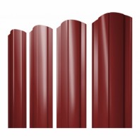 Круглый фигурный штакетник 0.5 Rooftop Бархат RAL 3011