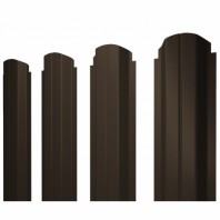 П-образный А фигурный штакетник 0.5 Rooftop Бархат RR 32