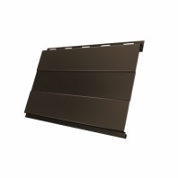 Металлический сайдинг Вертикаль Prof GL 0,5 Velur с пленкой, цвет: RR 32