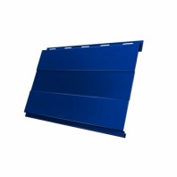 Металлический сайдинг Вертикаль Prof GL 0,45 PE с пленкой, цвет: RAL 5005