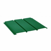 Софит Aquasystem, металлический полная перфорация, из стали GreenCoat Pural BT 0.5 мм, RAL 6005