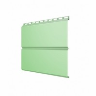 Металлический сайдинг Экобрус, GL 0,45 PE, цвет: RAL 6019