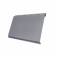 Металлический сайдинг Вертикаль Classic GL 0,5 Satin, цвет: RAL 7004