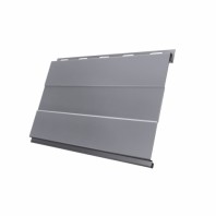 Металлический сайдинг Вертикаль Prof GL 0,5 Satin с пленкой, цвет: RAL 7004