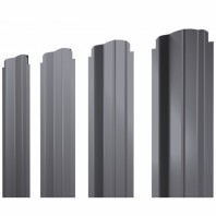 П-образный А фигурный штакетник 0.45 Drap TX RAL 7004