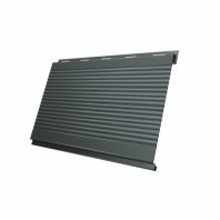 Металлический сайдинг Вертикаль Gofr GL 0,45 PE, цвет: RAL 7005