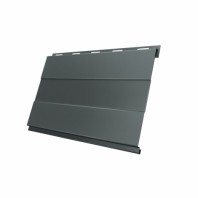 Металлический сайдинг Вертикаль Prof GL 0,45 PE с пленкой, цвет: 7005