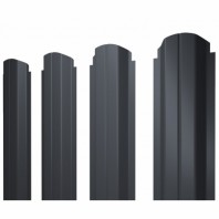 П-образный А фигурный штакетник 0.5 PurPro RAL 7024