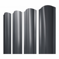 Круглый фигурный штакетник 0.5 Satin RAL 7024