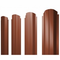 П-образный А фигурный штакетник 0.45 Drap TX RAL 8004