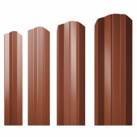 М-образный А фигурный штакетник 0.5 Satin Matt RAL 8004