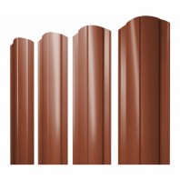 Круглый фигурный штакетник 0.5 PurLite Matt RAL 8004