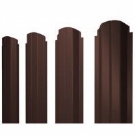 П-образный А фигурный штакетник 0.5 Rooftop Бархат RAL 8017