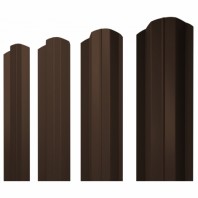 М-образный А фигурный штакетник 0.4 PE RAL 8017