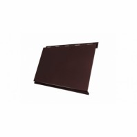 Металлический сайдинг Вертикаль Classic GL 0,5 GreenCoat Pural Matt с пленкой, цвет: 8017