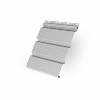 Софит Grand Line, виниловый центральная перфорация, цвет: белый