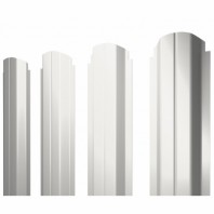 П-образный А фигурный штакетник 0.45 Drap TX RAL 9003