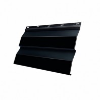 Металлический сайдинг GL корабельная доска 0,5 мм Velur, цвет: RAL 9005