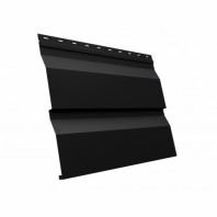 Металлический сайдинг GL корабельная доска XL 0,5 мм Satin, цвет: 9005