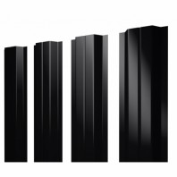 П-образный штакетник 0.5 PurPro RAL 9005