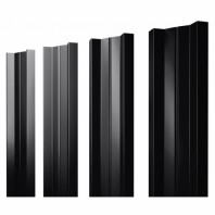 Штакетник М-образный А 0.5 Satin Matt RAL 9005